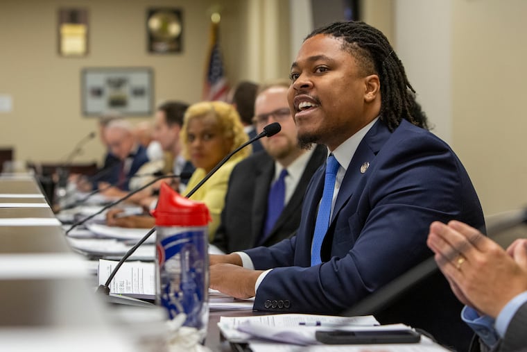 State Rep. Malcolm Kenyatta expressing his frustration with the new voting law being voted on in committee.