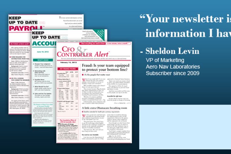 A screen grab from the web site of Progressive Business Publications.