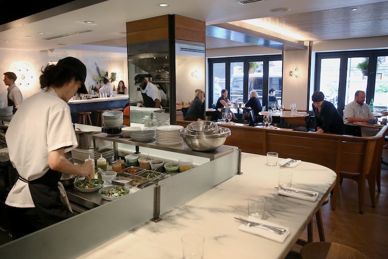 File photo of a.kitchen in Philadelphia's Rittenhouse Square, where an underground explosion Friday night knocked out power.