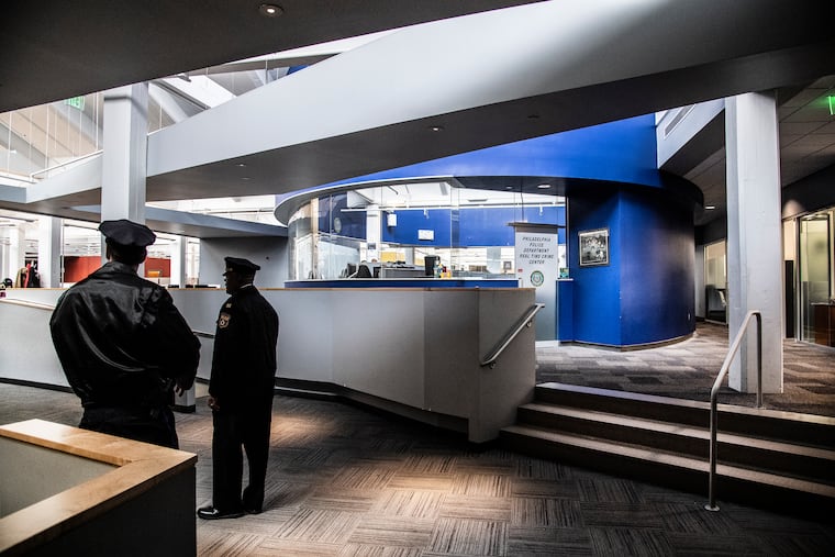The real time crime command center is shown, in the Anti-Terrorism unit building in south Philadelphia. Thursday, March 7, 2019. For years, Philadelphia police have assigned some of their most problematic officers to work at this federally funded anti-terrorism location.