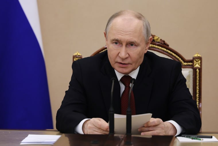 Russian President Vladimir Putin chairs a meeting on domestic fuel supplies at the Kremlin in Moscow, Sunday, June 28, 2026.