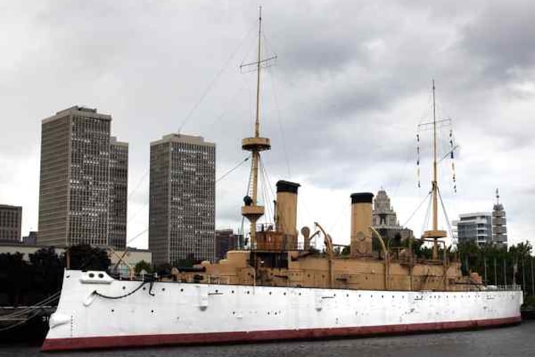The cruiser Olympia , docked on Philadelphia's Delaware waterfront, began the destruction of the Spanish fleet in the Philippines in 1898. Now it's in dire need of restoration.