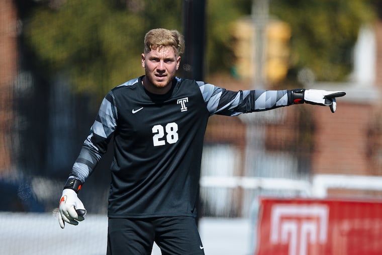 Temple men's soccer goalie Eoin Gawronski suffered a season-ending foot injury.