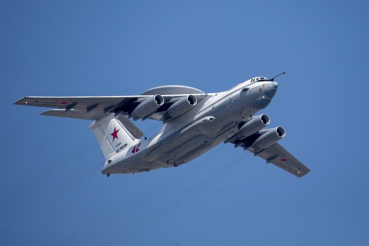 A Russian Beriev A-50 airborne early warning and control plane, in 2019.