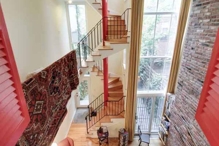 This Washington Square West home, designed by Frank Weise, is on the market for $875,000. (Photo by Joe Alfano).