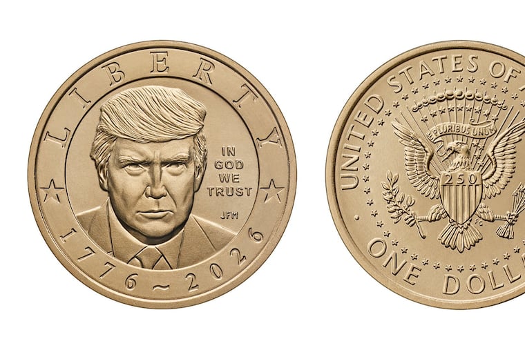 A new $1 gold coin featuring President Trump.