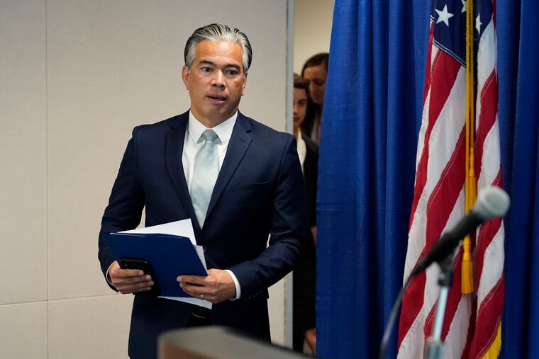 California Attorney General Rob Bonta
