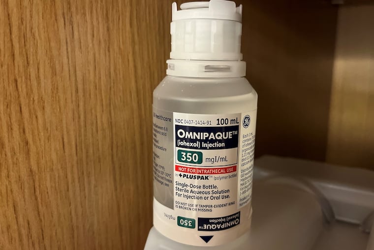 Supplies of iodinated contrast media, an injected medical dye that shows up on CT scans, are scarce all over the country.