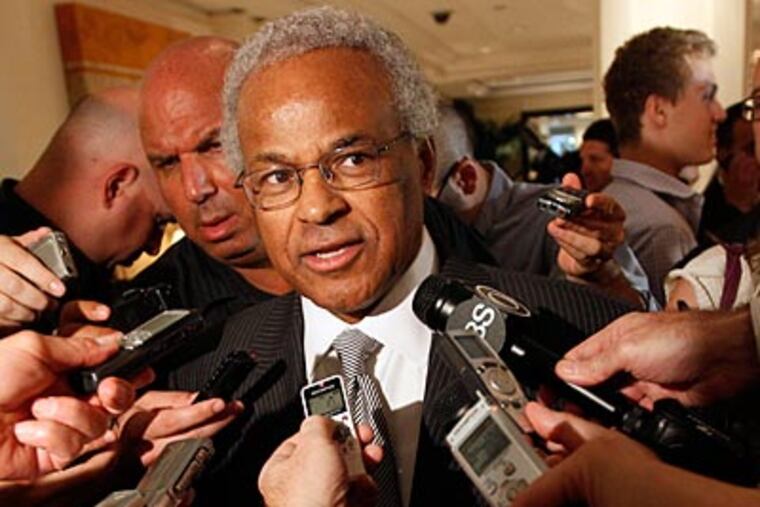 Billy Hunter held firm that the union would not accept less than 52 percent of the split of basketball revenue. (AP file photo)