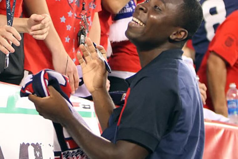 Freddy Adu will return to Major League Soccer after four years playing abroad. (Steven M. Falk/Staff Photographer)