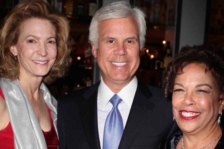 Sandra and George Norcross (left), with Brandywine Senior Living's Brenda Bacon.