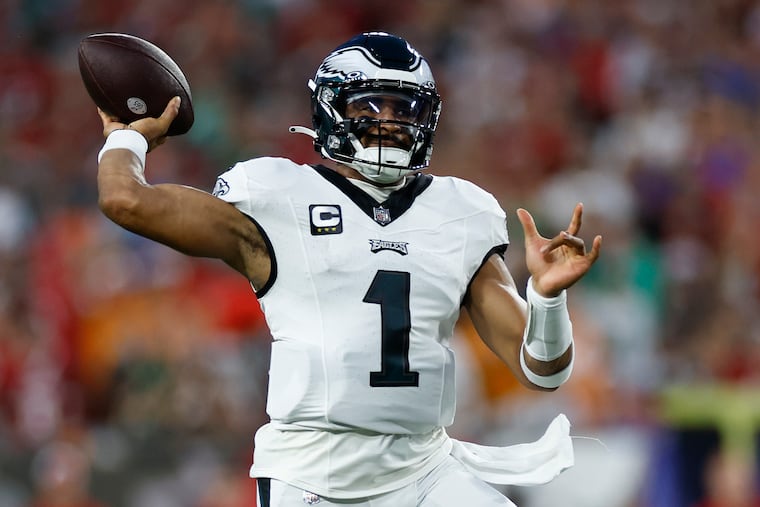 Jalen Hurts and the Eagles will take on their hated divisional foes, the Dallas Cowboys, tonight on NBC's "Sunday Night Football."