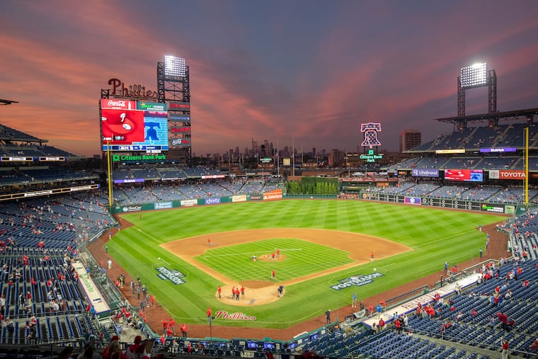 A Phillies game at Citizens Bank Park in October 2022. Having been around long enough to have gone to games at the Phillies’ last two ballparks — Connie Mack Stadium and Veterans Stadium — Dave Caldwell writes that the Bank is the best.