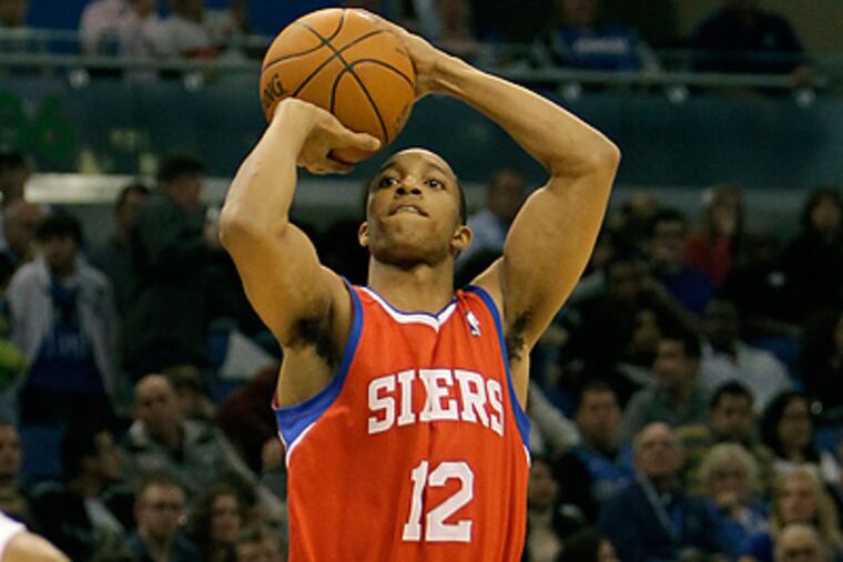 Evan Turner scored 23 points Wednesday night against the Suns. (John Raoux/AP Photo)