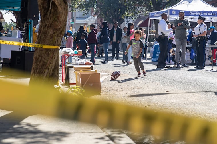 A community block party was held on the 3700 block of North 15th Street in North Philadelphia last Saturday. It was the same block where a shooting standoff left six police officers wounded in August.