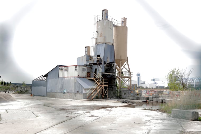 A general look at the old cement plant run by Eastern Concrete Materials and Schmitt Builders Supply, Thursday, April 25, 2019, seen from Secaucus, N.J., as the property at 1631 Paterson Plank Rd. went through an environmental remediation project.
