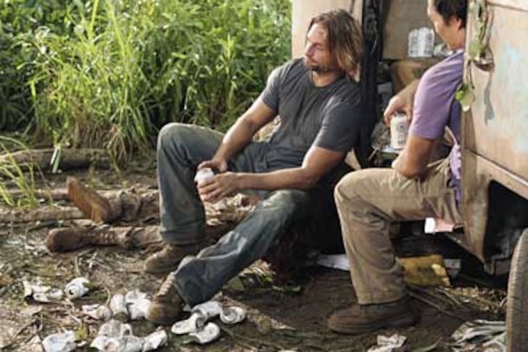 Josh Holloway and Daniel Dae Kim on "Lost."