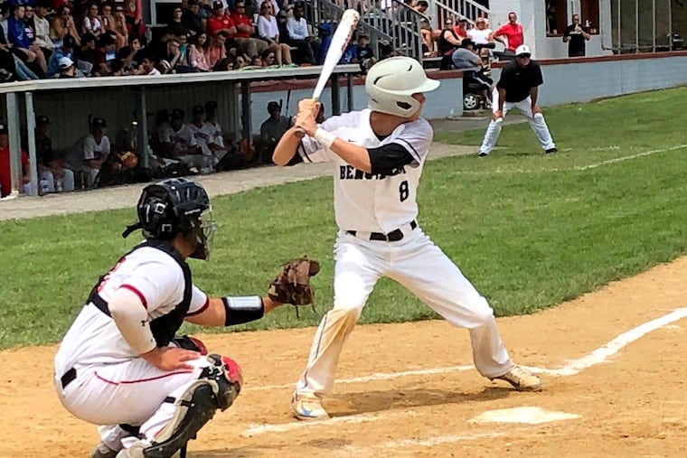 Bensalem shortstop Brian Swentkowski (8) went 2 for 3 with an RBI in the Owls' 6-0 win over Williamsport in a PIAA Class 6A baseball quarterfinal Thursday.