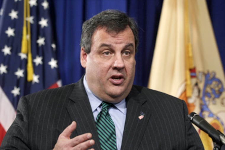 Gov. Christie wants a 10 percent tax cut, but the Democrats' budget does not guarantee any cut . MEL EVANS / Associated Press