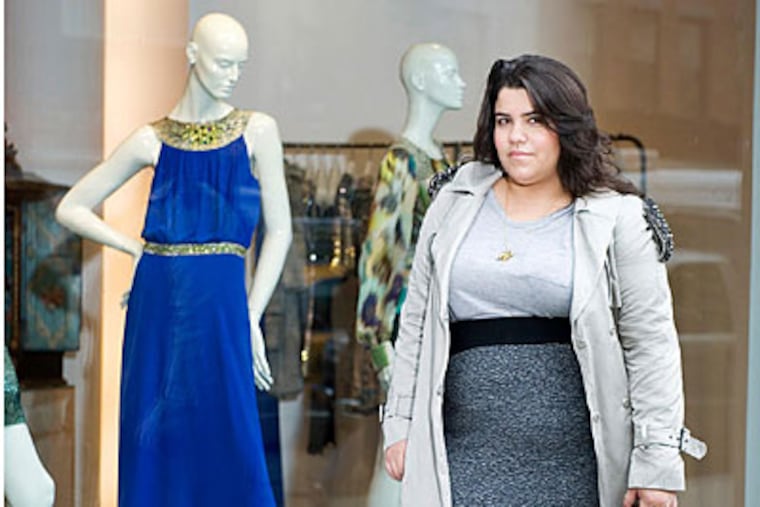 Ashley Falcon, who wears a size 18, writes a monthly fashion column for Marie Claire called "Big Girl in a Skinny World." (MCT)