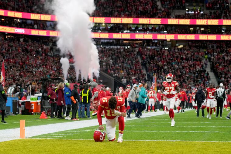 Patrick Mahomes and the Kansas City Chiefs played the Miami Dolphins in Frankfurt, Germany, on Nov. 5.