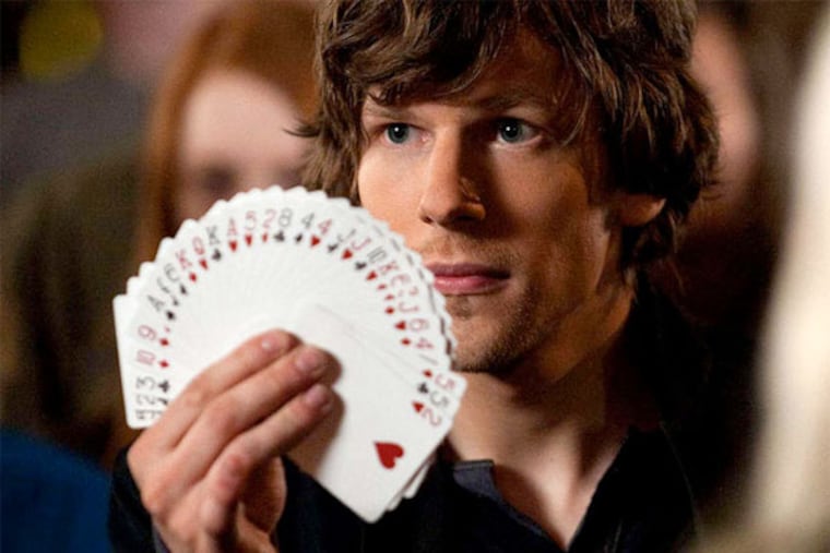Jesse Eisenberg saw the role of a confident illusionist in "Now You See Me" as a challenge he had to face.