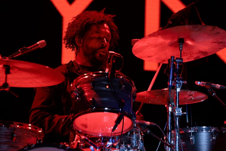 Ahmir "Questlove" Thompson plays the drums with The Roots during the Roots Picnic Philadelphia at The Mann in Fairmount Park on Sunday, June 2, 2024.