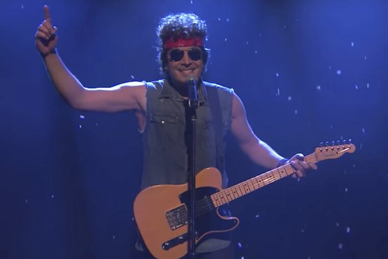 Jimmy Fallon appears as Bruce Springsteen on the ‘Tonight Show’ on Dec. 4, 2017.