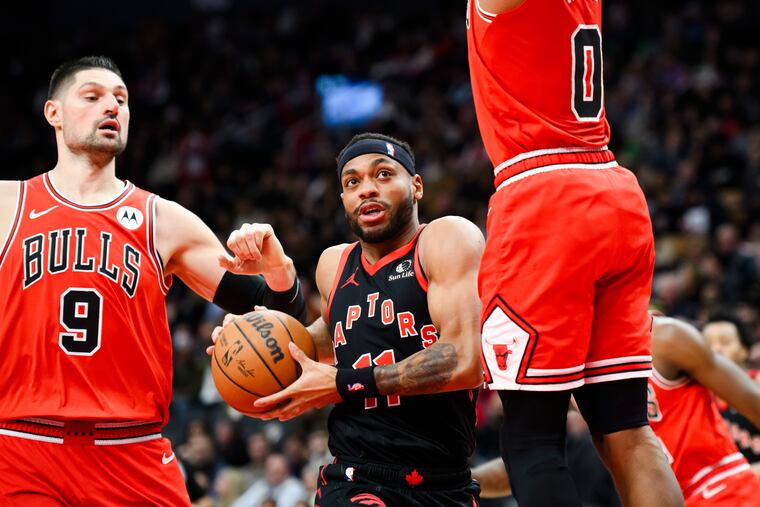 Bruce Brown made his debut for the Toronto Raptors in Thursday's 116-110 loss to the Chicago Bulls.