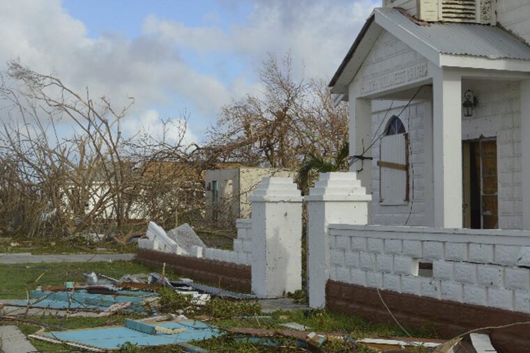 Damage from Irma in the Turks and Caicos Islands.. (AP Photo/Anika E. Kentish)