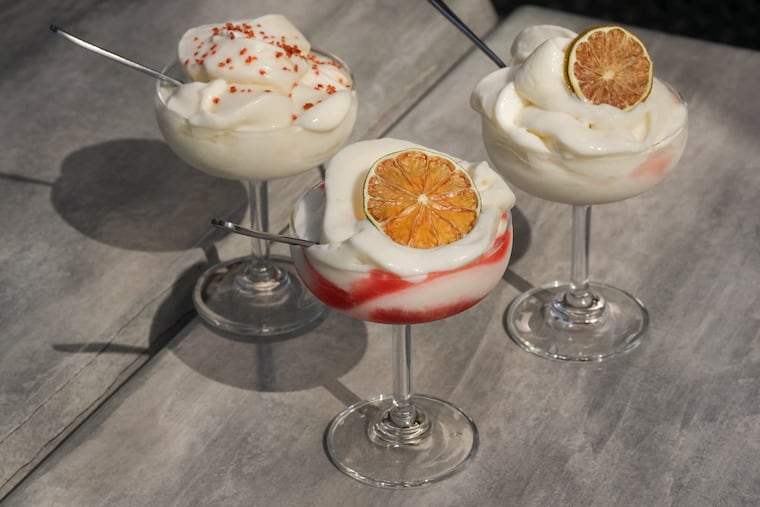 Soft serve margarita’s at Attico, 219 S. Broad St. The rooftop bar's come in 5 flavors: spicy, strawberry, peach, passionfruit, and guava.