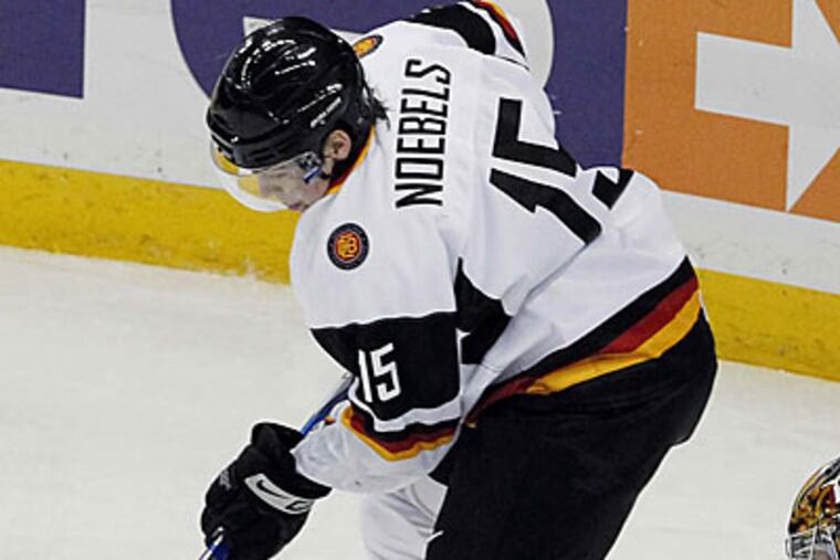 With the 118th overall pick, the Flyers selected forward Marcel Noebels. (AP Photo/Buffalo News, James P. McCoy)