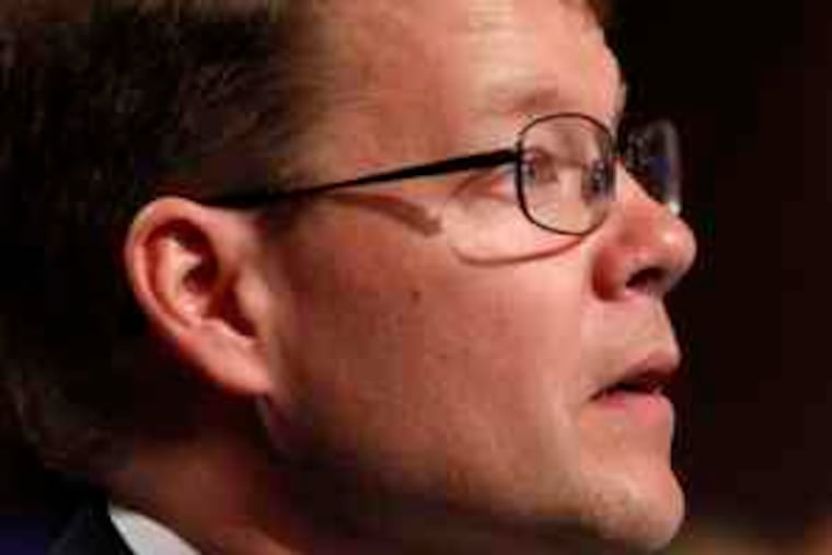 Jacques Bailly , 44, announces the words for the National Spelling Bee. In 1980, he was the champion.