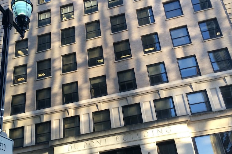 The DuPont Building in downtown Wilmington.