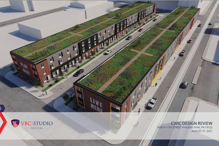 The city's Civic Design Review committee on Tuesday told the developer, 1600 N. 11th Street CRCP LLC, and the architectural firm, VBC Studio, of Boston, that the rendering offers few amenities to the public and that they need to come up with a better design.