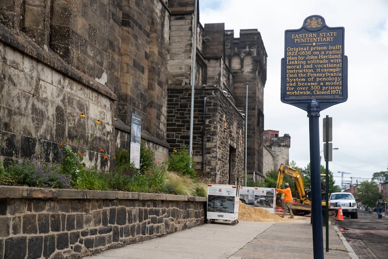 Eastern State Penitentiary had construction crews on site making upgrades in June. It's now set to reopen Aug. 14.