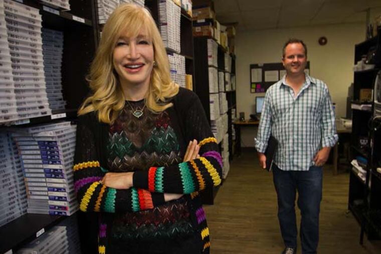 Nancy Glass and Bart Makatche, director of programming and production. Her company is behind 24 reality shows, plus specials and documentaries. ( ALEJANDRO A. ALVAREZ / Staff Photographer )