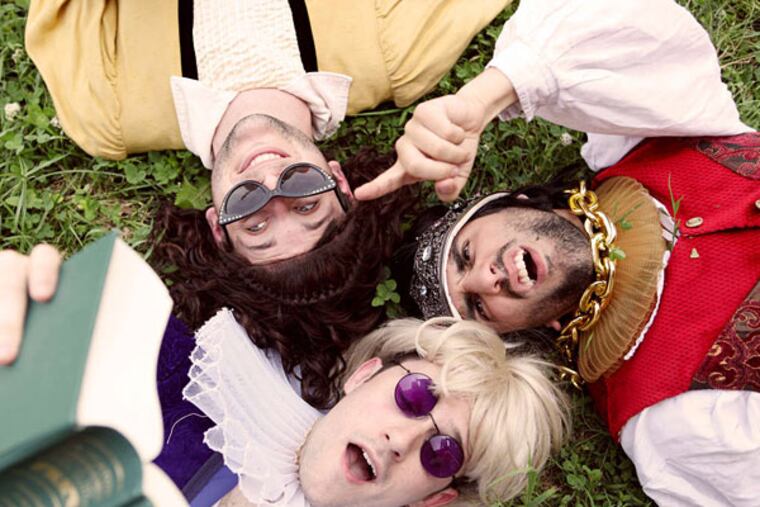 The Complete Works of William Shakespeare (Abridged) with (clockwise from top) Andrew Albitz, Eric Scotolati, and Jamison Foreman.