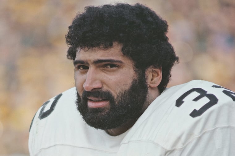 Pittsburgh Steelers running back Franco Harris during a playoff game against the Baltimore Colts on Dec. 19, 1976.