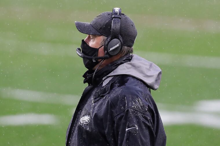 Eagles head coach Doug Pederson isn't pointing fingers after the Eagles' 22-17 loss to the Browns in Week 11.