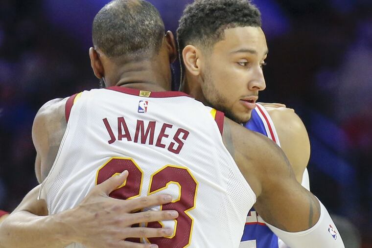 LeBron James and Ben Simmons in what should be the first of many meetings.