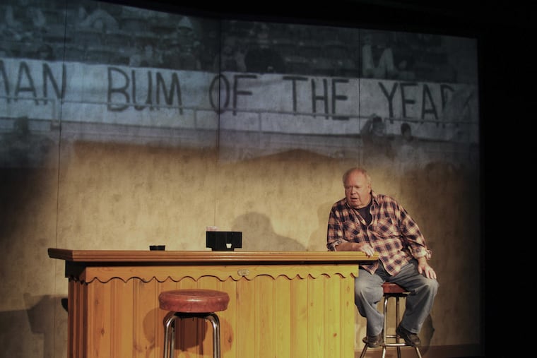 Tom McCarthy in Bruce Graham's play "The Philly Fan" at the Montgomery Theater. Photo: Angela McMichael.