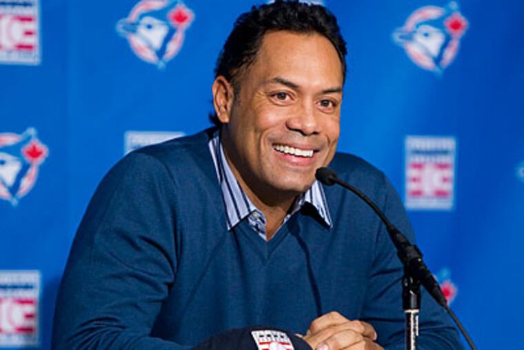 "He was one of the most instinctive players I've seen," Pat Gillick said of Roberto Alomar. (Darren Calabrese/Canadian Press/AP)