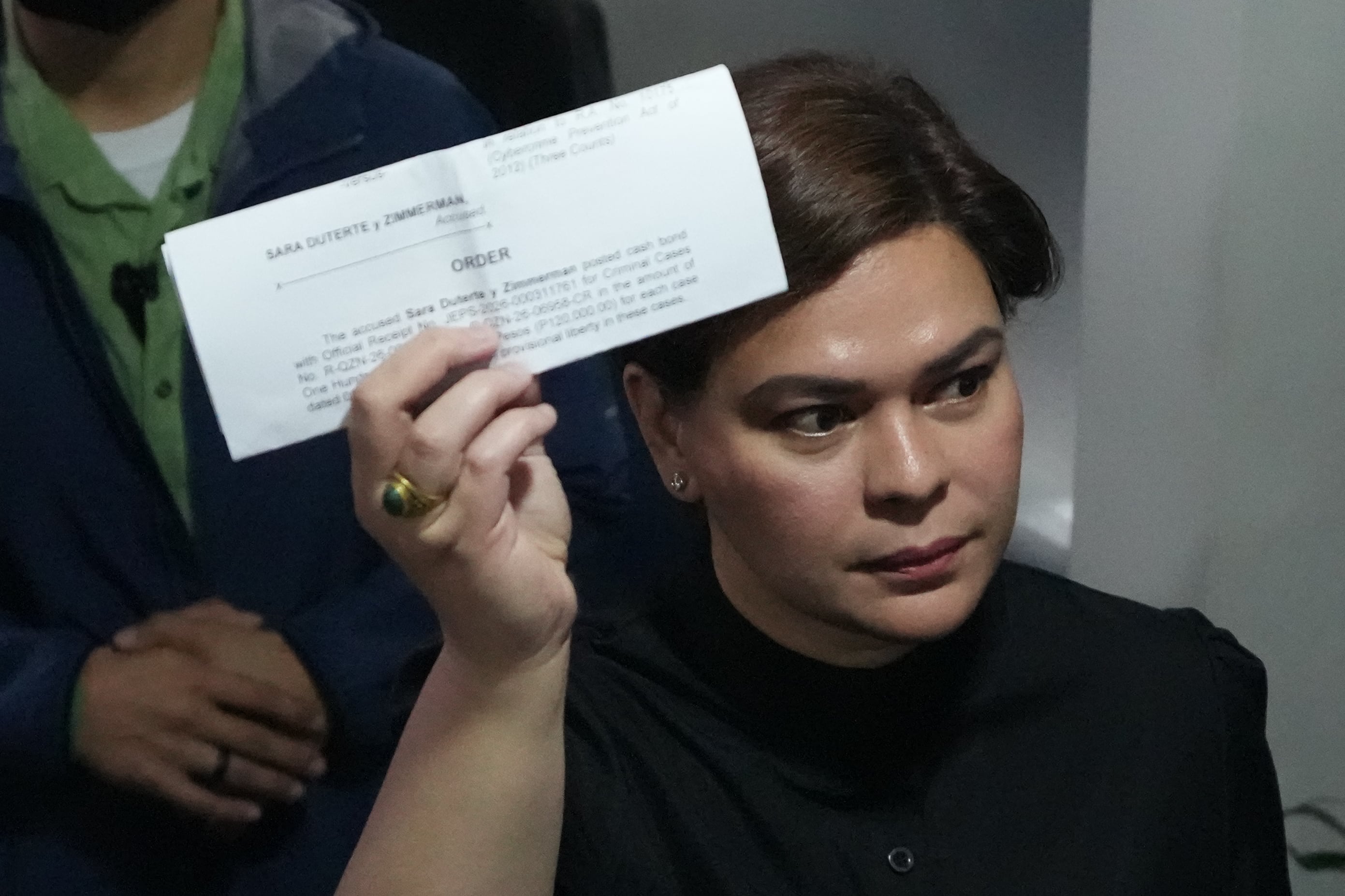 Philippines Vice President Sara Duterte posts bail after arrest for alleged threats against Marcos