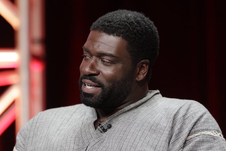 Stephen Hill, who grew up in Willingboro, N.J., on a panel for CBS's "Magnum P.I." in Beverly Hills on Aug. 5