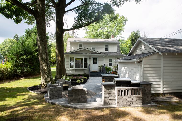 Jeff Lynch's completed patio after filming of "Today's Homeowner with Danny Lipford" in Glassboro.