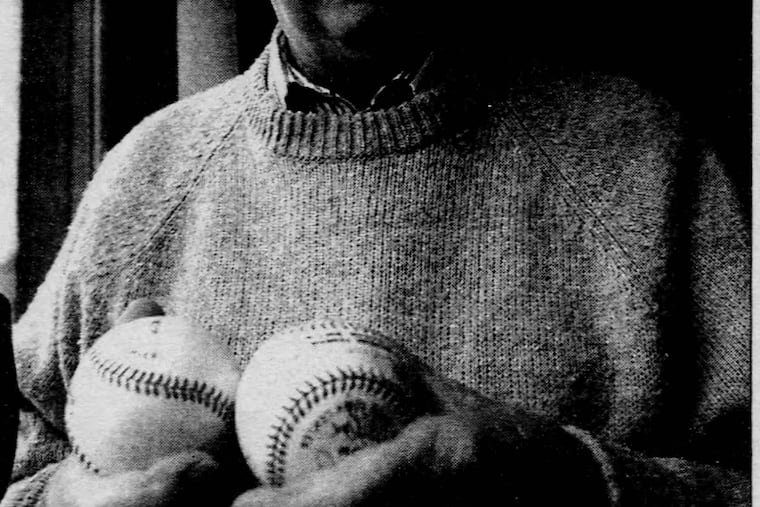 Bob Cotter got autographed baseballs without having to run.