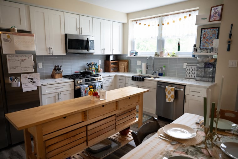 The kitchen had recently been redone when the Cawleys bought the home.
