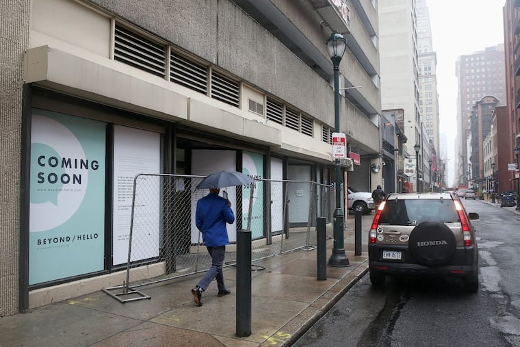 The site of a future marijuana dispensary is pictured in the 1200 block of Sansom Street in Center City.