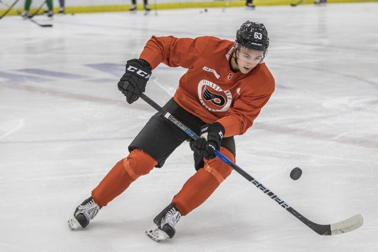 German Rubtsov, the 22nd overall pick in 2016, is quietly a big part of the Flyers future. (MICHAEL BRYANT / Staff Photographer